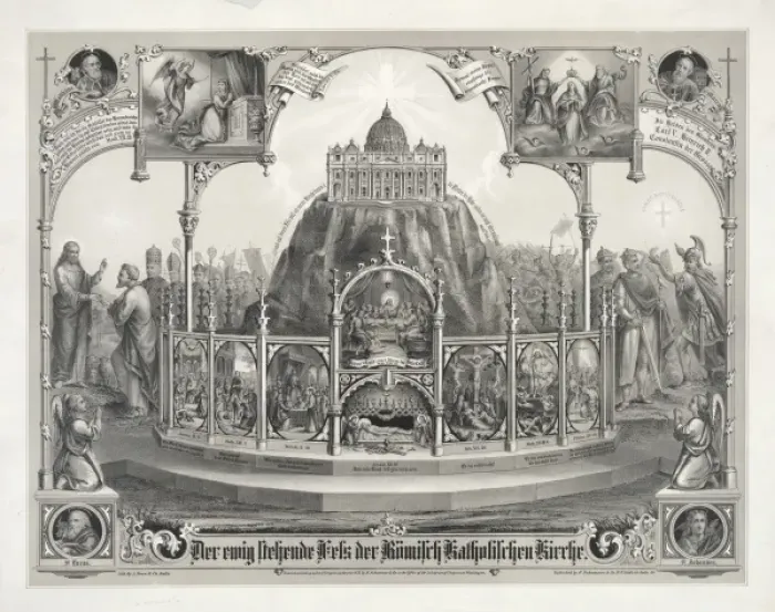 Framed Print : The eternal standing rock of the Roman Catholic Church Framed Print : The eternal standing rock of the Roman Catholic Church