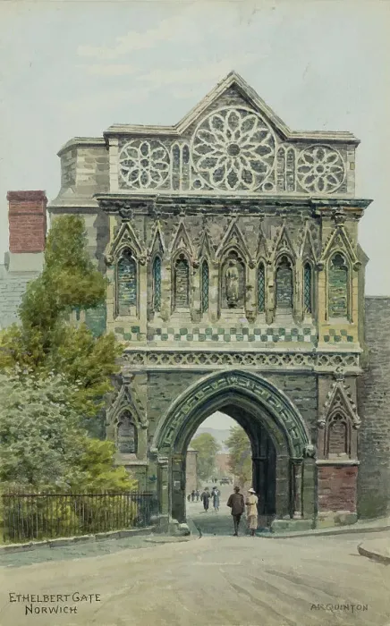 Framed Print : Ethelbert Gate, Norwich, Norfolk Framed Print : Ethelbert Gate, Norwich, Norfolk