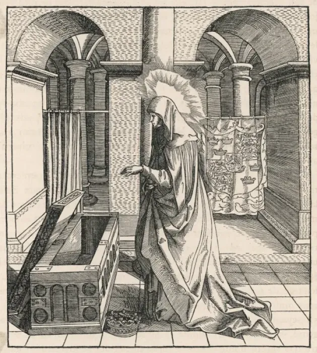 Framed Print : Etheldreda / Praying Framed Print : Etheldreda / Praying