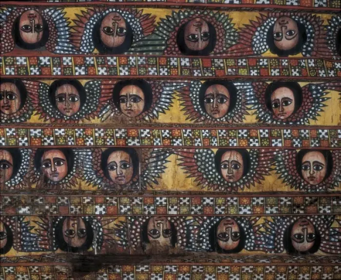 Framed Print : ETHIOPIA. AMHARA. Gonderr. Debre Berhan Selassie Framed Print : ETHIOPIA. AMHARA. Gonderr. Debre Berhan Selassie