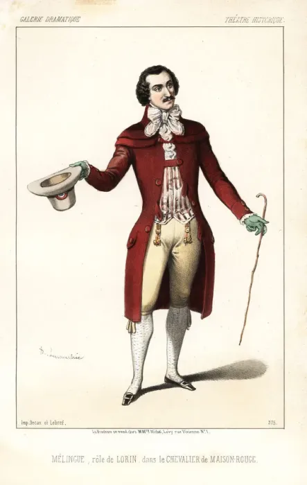 Framed Print : Etienne Marin Melingue as Lorin in Le Chevalier Framed Print : Etienne Marin Melingue as Lorin in Le Chevalier