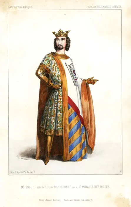 Framed Print : Etienne Melingue as Louis de Thuringe in Le Framed Print : Etienne Melingue as Louis de Thuringe in Le