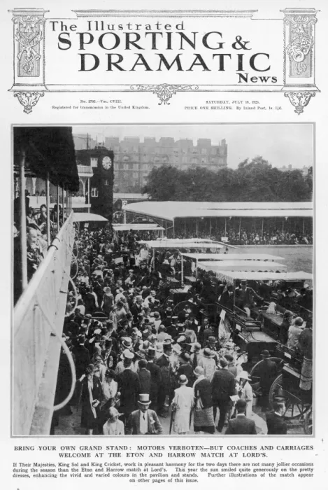 Framed Print : Eton and Harrow Match at Lords, 1925 Framed Print : Eton and Harrow Match at Lords, 1925