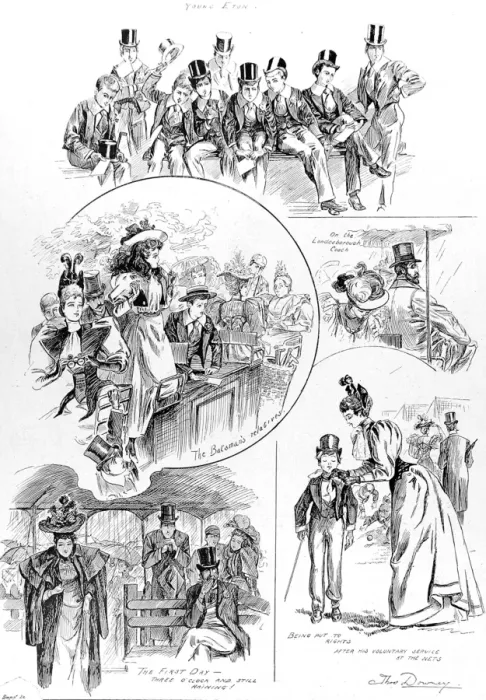 Framed Print : The Eton vs. Harrow Cricket Match, 1894 Framed Print : The Eton vs. Harrow Cricket Match, 1894
