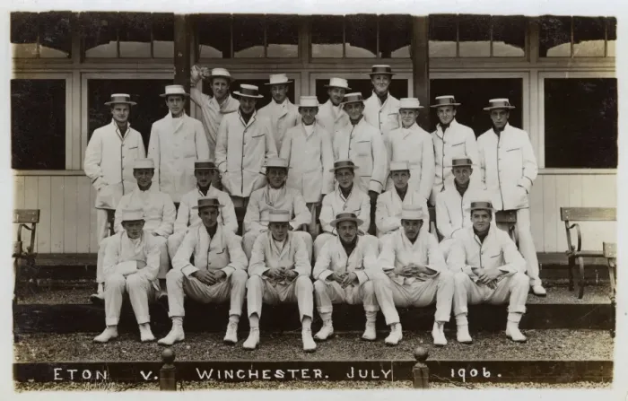 Framed Print : Eton and Winchester Cricket Teams - July 1906 Framed Print : Eton and Winchester Cricket Teams - July 1906