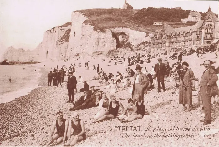 Framed Print : Etretat with the Eastern Cliffs in the background Framed Print : Etretat with the Eastern Cliffs in the background