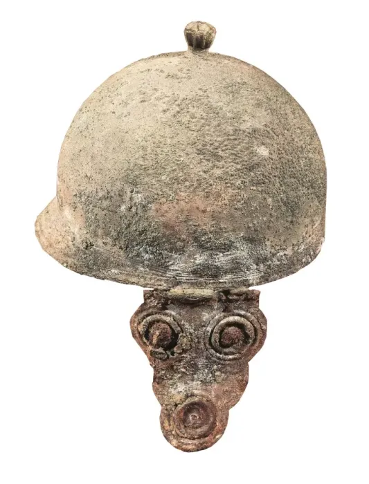 Framed Print : Etruscan bronze helmet Framed Print : Etruscan bronze helmet