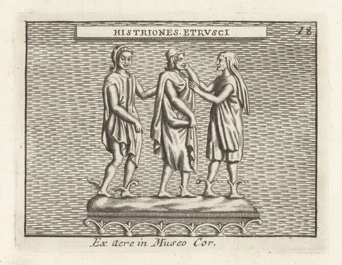 Framed Print : Etruscan mimes or actors in winged boots Framed Print : Etruscan mimes or actors in winged boots