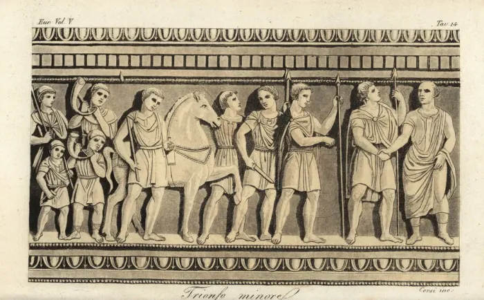Framed Print : Etruscan minor triumphal parade Framed Print : Etruscan minor triumphal parade