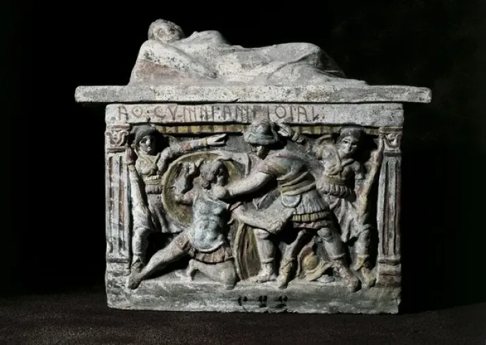 Framed Print : Etruscan urn Terracotta Framed Print : Etruscan urn Terracotta