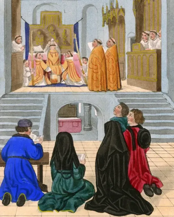 Framed Print : EUCHARIST, 1500 (SHAW)
