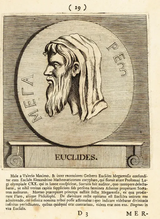 Framed Print : Euclid of Megara, Greek Socratic philosopher