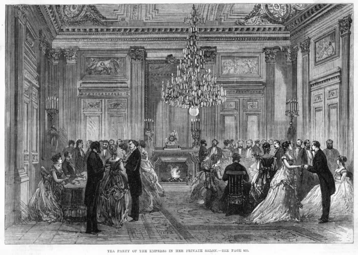Framed Print : Eugenie Tea Party Framed Print : Eugenie Tea Party