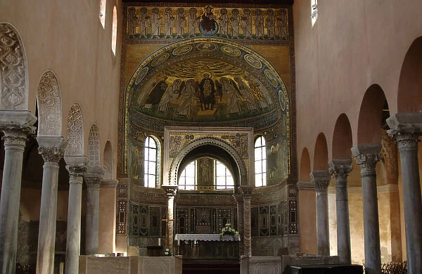 Euphrasian basilica. Ciborium. Porec. Croatia