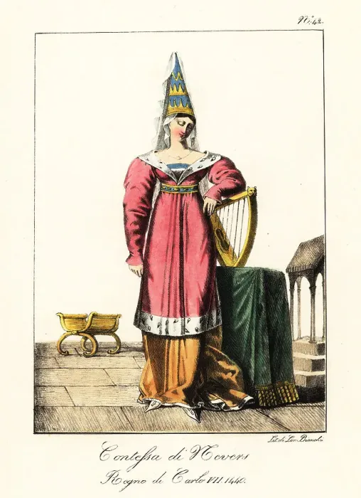 Framed Print : Euriant, fictional Countess of Nevers, 1440 Framed Print : Euriant, fictional Countess of Nevers, 1440