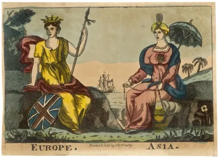 Framed Print : Europe and Asia Framed Print : Europe and Asia