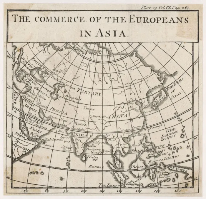Framed Print : Europe Trade W. Asia Map Framed Print : Europe Trade W. Asia Map