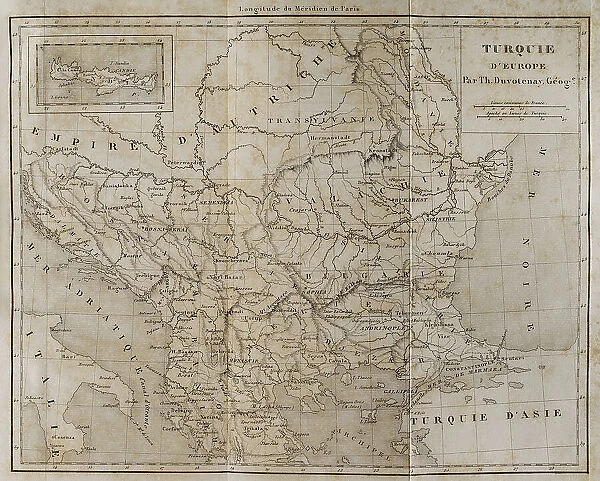 European Turkey map by Th. Duvotenay