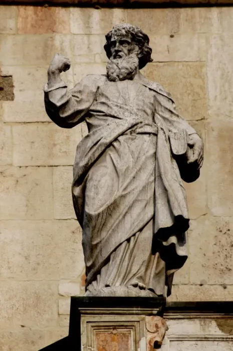 Framed Print : Evangelist statue. Cremona Cathedral Framed Print : Evangelist statue. Cremona Cathedral