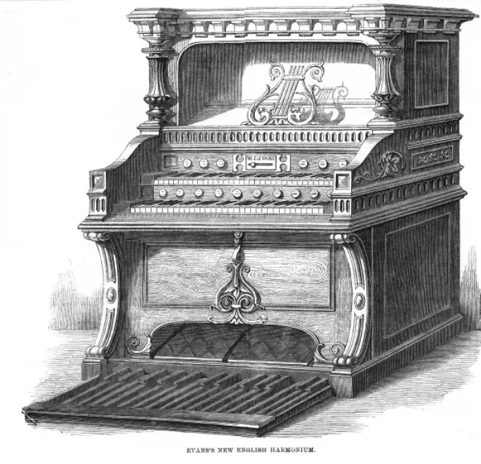 Framed Print : Evanss Harmonium Framed Print : Evanss Harmonium