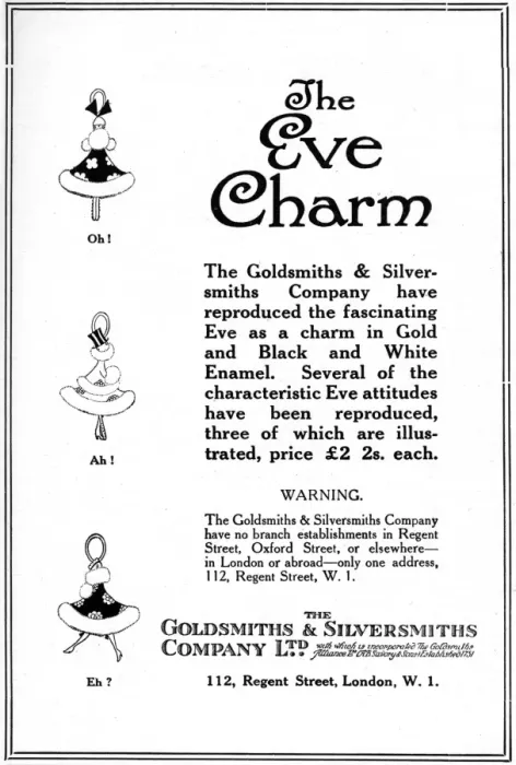 Framed Print : The Eve charm, WW1 advertisement Framed Print : The Eve charm, WW1 advertisement
