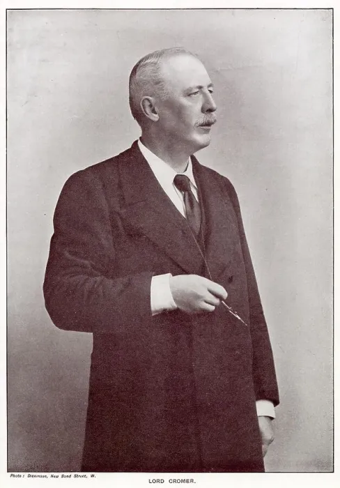Framed Print : Evelyn Baring, 1st Earl of Cromer (1841 - 1917), statesman and diplomat, notably in Egypt. Date: 1898 Framed Print : Evelyn Baring, 1st Earl of Cromer (1841 - 1917), statesman and diplomat, notably in Egypt. Date: 1898