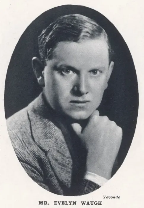Framed Print : Evelyn Waugh by Madame Yevonde Framed Print : Evelyn Waugh by Madame Yevonde