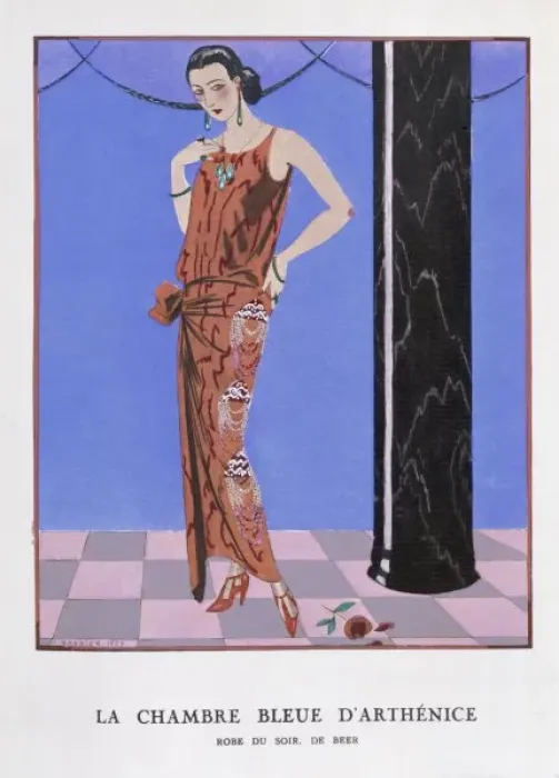 Framed Print : Evening Dress / Beer 1923 Framed Print : Evening Dress / Beer 1923
