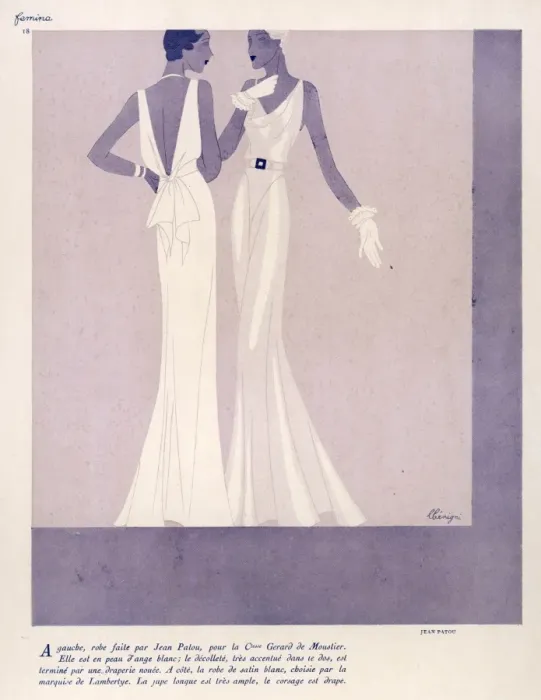 Framed Print : Evening Dress / Patou Framed Print : Evening Dress / Patou