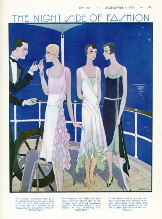 Framed Print : Evening Dresses 1929 Framed Print : Evening Dresses 1929