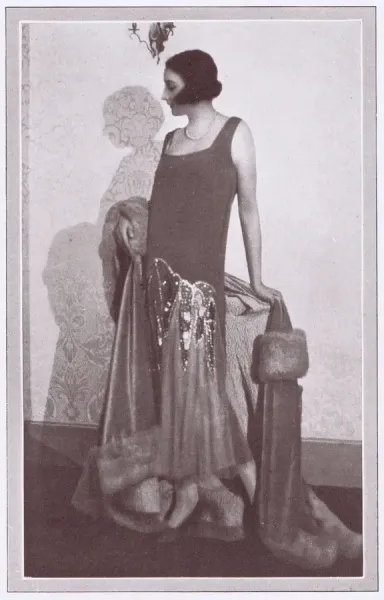 1925 Evening Gown Print in Almond Green Crepe. Art Prints, Posters &  Puzzles from Mary Evans