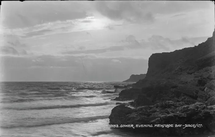 Framed Print : Evening at Mewslade Bay Framed Print : Evening at Mewslade Bay