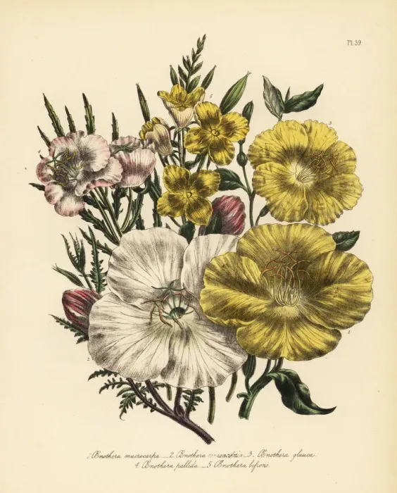 Framed Print : Evening primrose or Oenothera species Framed Print : Evening primrose or Oenothera species