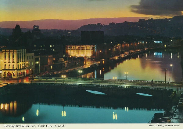 Evening Over River Lee, Cork City, Republic of Ireland