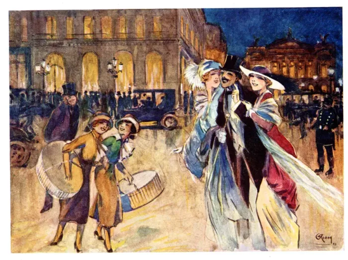 Framed Print : Evening, Rue de la Paix, Paris, France