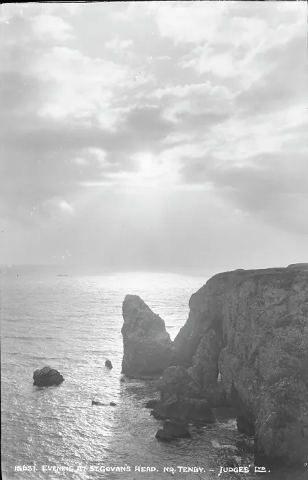 Framed Print : Evening at St. Govans Head Framed Print : Evening at St. Govans Head