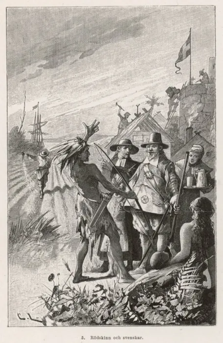 Framed Print : Events / America 1637 Framed Print : Events / America 1637