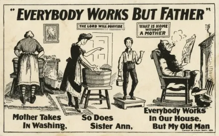 Framed Print : Everybody works but Father - Unemployment Framed Print : Everybody works but Father - Unemployment