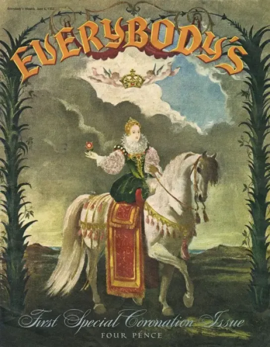 Framed Print : Everybodys Magazine Coronation issue 1953 Framed Print : Everybodys Magazine Coronation issue 1953