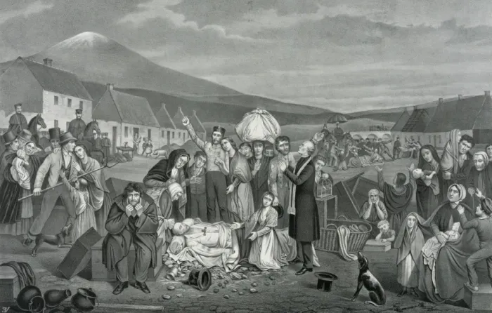 Framed Print : The eviction: a scene from life in Ireland Framed Print : The eviction: a scene from life in Ireland