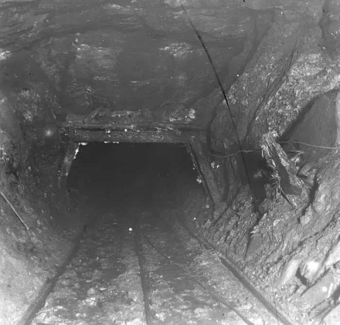 Framed Print : Evidence of side movement, Tirpentwys Colliery, South Wales Framed Print : Evidence of side movement, Tirpentwys Colliery, South Wales