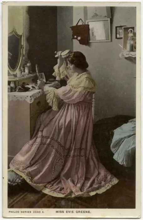 Framed Print : Evie Greene in dressing room Framed Print : Evie Greene in dressing room