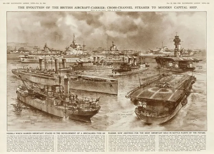 Framed Print : The Evolution of the British Aircraft Carrier Framed Print : The Evolution of the British Aircraft Carrier