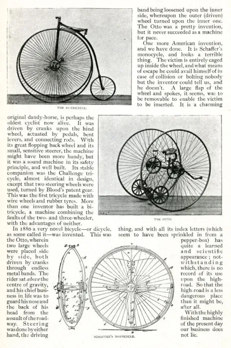 Framed Print : The Evolution of the Cycle -- three cycling machines Framed Print : The Evolution of the Cycle -- three cycling machines