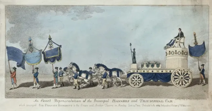 Framed Print : An exact representation of the principal banners and triumph Framed Print : An exact representation of the principal banners and triumph