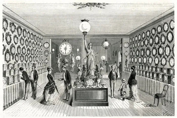 Framed Print : Exact time, France 1880 Framed Print : Exact time, France 1880
