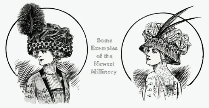 Framed Print : Examples of the newest millery 1909 Framed Print : Examples of the newest millery 1909