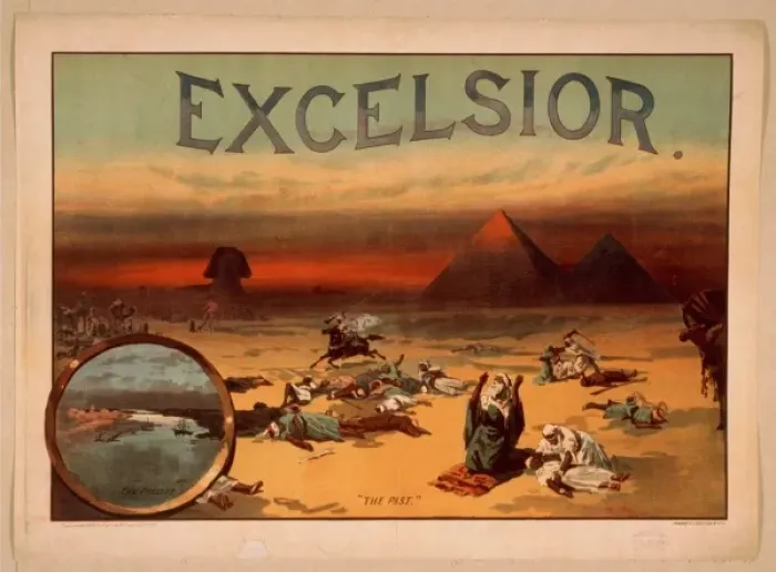 Framed Print : Excelsior. Date c1883 i.e. c1884 Framed Print : Excelsior. Date c1883 i.e. c1884
