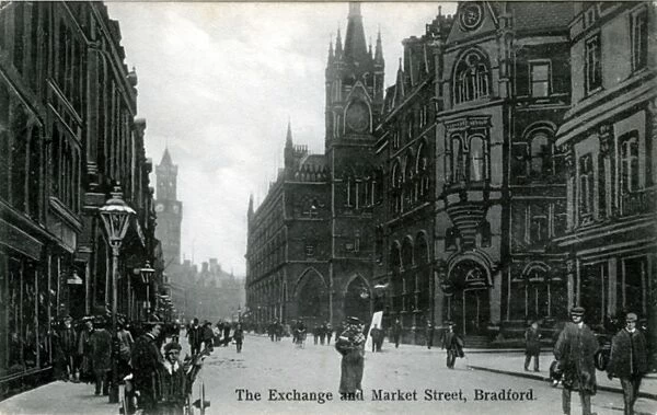 The Exchange & Market Street, Bradford, Yorkshire