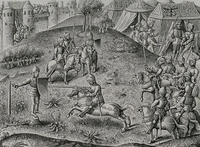 Framed Print : Exercise of the quintain. Medieval chivalry training Framed Print : Exercise of the quintain. Medieval chivalry training